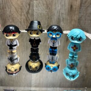 Ryan's World Mini Figure Lot Of 4 Cake Toppers Display